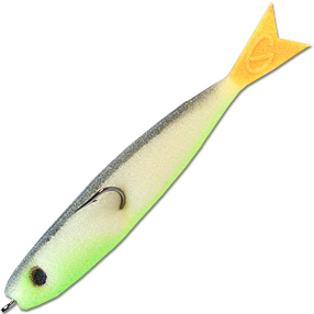 Рыбка поролоновая Джига Уклейка (9см) салатовая (уп. 5шт)